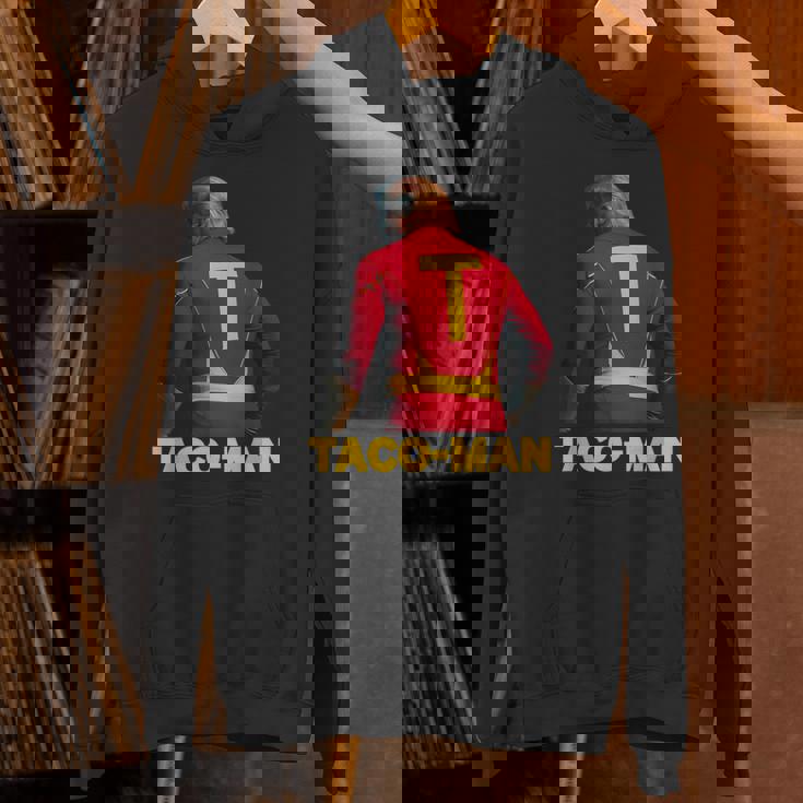 Taco-Man 面白い 反トランプ ハロウィーン 政治的コスチュームアイデア パーカー