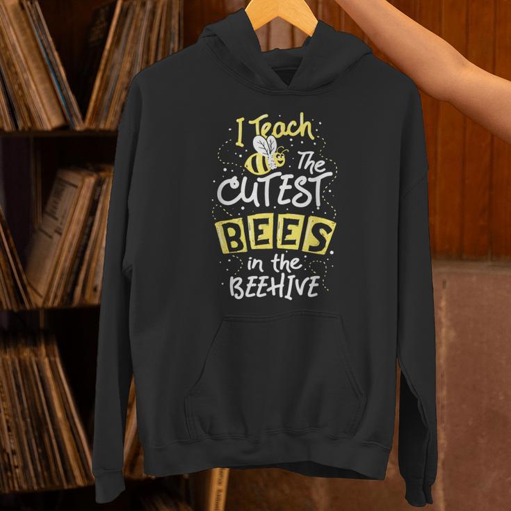 I Teach The Cutest Bees In The Beehive Kindergarten Teacher Unisex Hoodie, gift for family, gift for coworker I Teach The Cutest Bees In The Beehive Kindergarten Teacher Unisex Hoodie, gift for family, gift for coworker