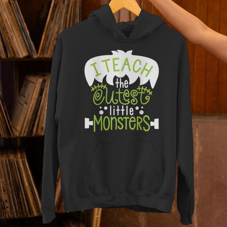 I Teach The Cutest Little Monsters Halloween Teacher Spooky Unisex Hoodie, gift for family, gift for coworker I Teach The Cutest Little Monsters Halloween Teacher Spooky Unisex Hoodie, gift for family, gift for coworker