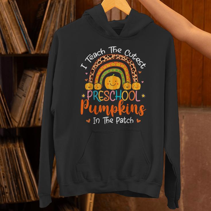 I Teach The Cutest Preschool Pumpkin Teacher Halloween For Men Women Kids Unisex Hoodie, gift for family, gift for coworker