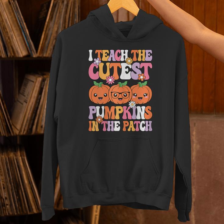 I Teach The Cutest Pumpkins Halloween Fall Teacher Women Unisex Hoodie, gift for family, gift for coworker I Teach The Cutest Pumpkins Halloween Fall Teacher Women Unisex Hoodie, gift for family, gift for coworker