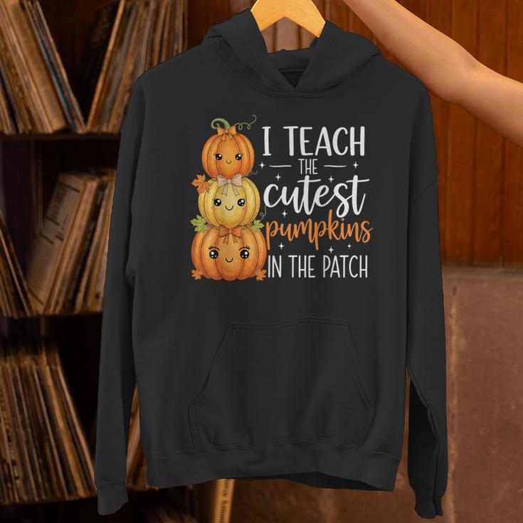 I Teach The Cutest Pumpkins In The Patch Fall Autumn Teacher Unisex Hoodie, gift for family, gift for coworker I Teach The Cutest Pumpkins In The Patch Fall Autumn Teacher Unisex Hoodie, gift for family, gift for coworker