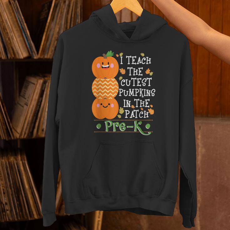 I Teach The Cutest Pumpkins In Patch Pre-K Halloween Teacher Unisex Hoodie, gift for family, gift for coworker