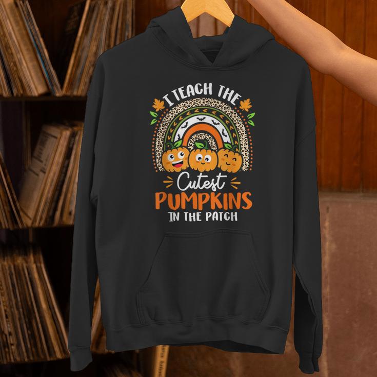 I Teach The Cutest Pumpkins In The Patch Teacher Halloween Unisex Hoodie, gift for family, gift for coworker I Teach The Cutest Pumpkins In The Patch Teacher Halloween Unisex Hoodie, gift for family, gift for coworker
