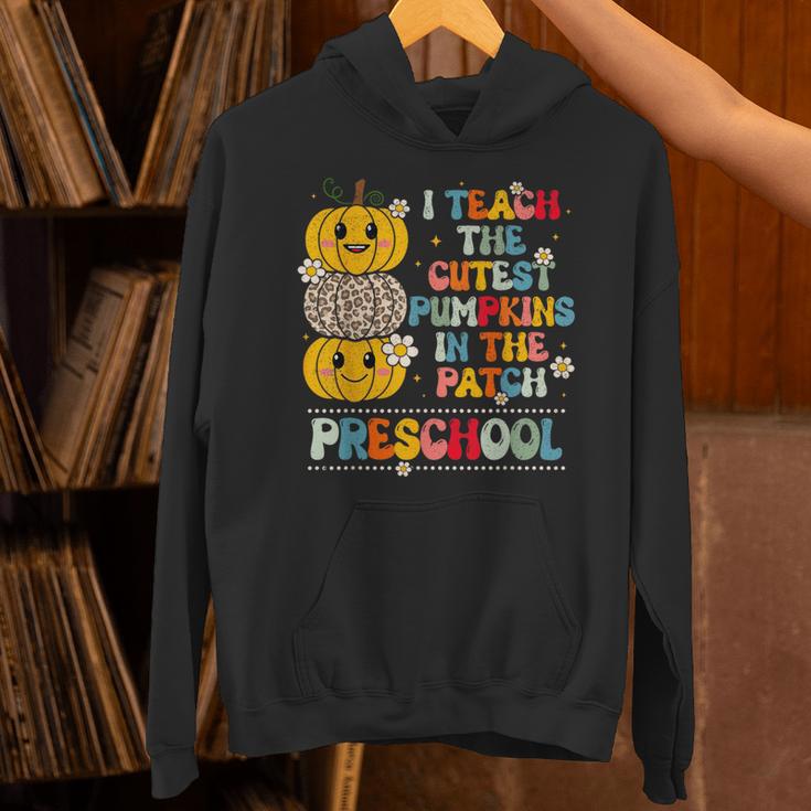 I Teach The Cutest Pumpkins Preschool Teacher Halloween Unisex Hoodie, gift for family, gift for coworker