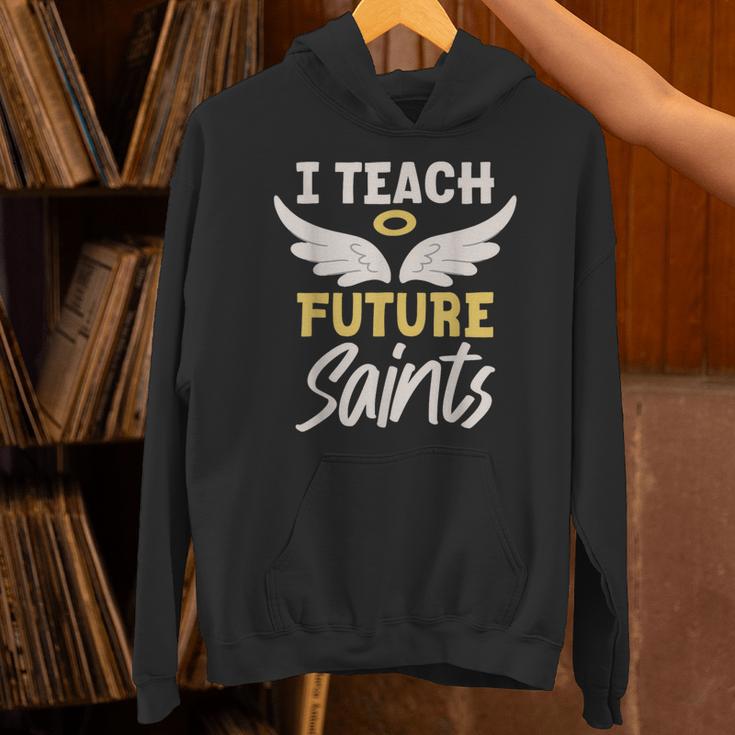 I Teach Future Saints Catholic Educator Teacher Unisex Hoodie, Future Teacher Hoodies, gift for family, gift for coworker I Teach Future Saints Catholic Educator Teacher Unisex Hoodie, Future Teacher Hoodies, gift for family, gift for coworker