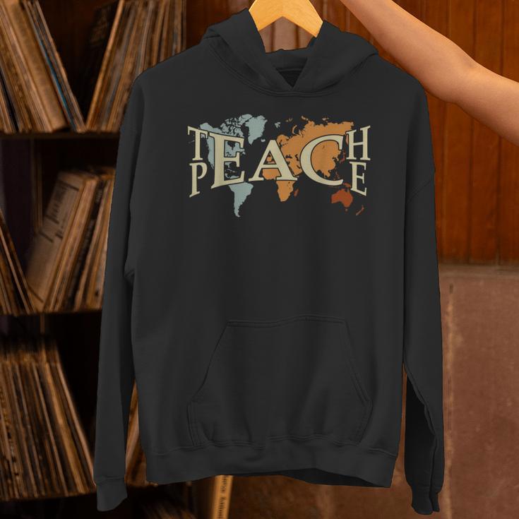 Teach Peace Teacher Teacher Unisex Hoodie, gift for family, gift for coworker Teach Peace Teacher Teacher Unisex Hoodie, gift for family, gift for coworker