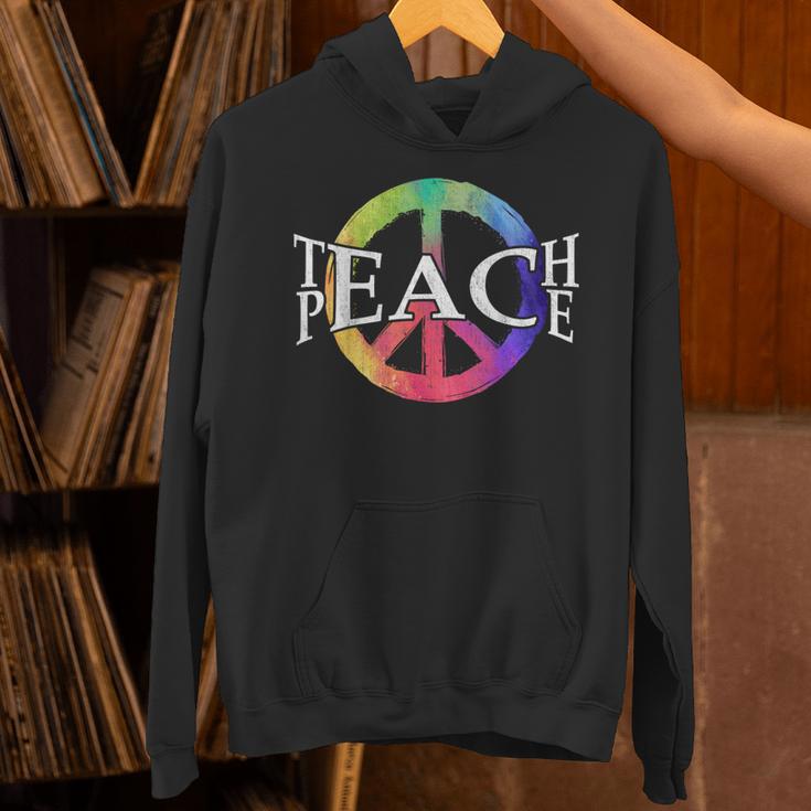 Teach Peace For Teachers And Educators Counselor Unisex Hoodie, gift for family, gift for coworker Teach Peace For Teachers And Educators Counselor Unisex Hoodie, gift for family, gift for coworker