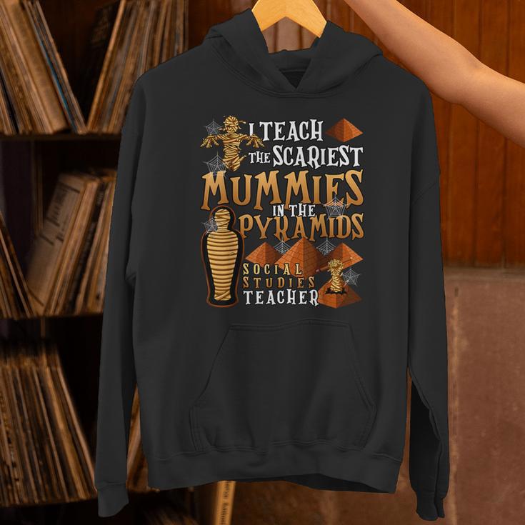 Teach The Scariest Mummies Halloween Social Studies Teacher Men Women Unisex Hoodie, gift for family, gift for coworker Teach The Scariest Mummies Halloween Social Studies Teacher Men Women Unisex Hoodie, gift for family, gift for coworker