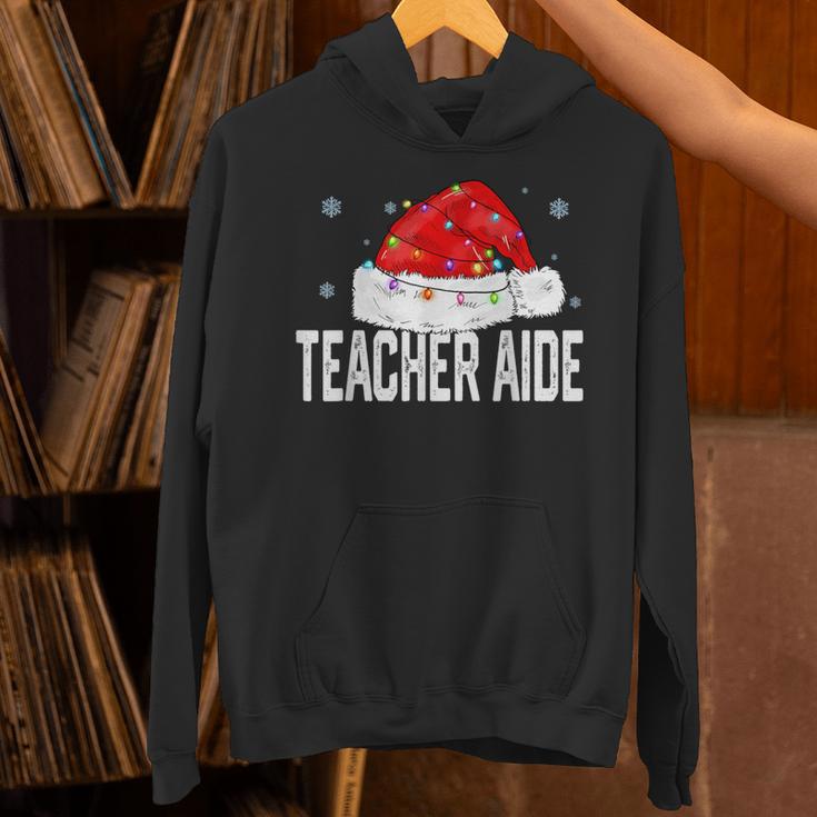 Teacher Aide Christmas Women Family Matching Group Xmas Unisex Hoodie, gift for family, gift for coworker