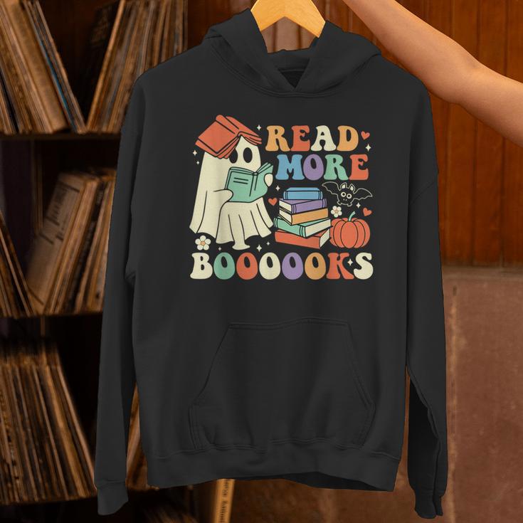 Teacher Halloween Cute Booooks Ghost Read More Books Unisex Hoodie, gift for family, gift for coworker