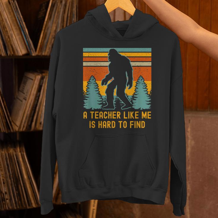 A Teacher Like Me Is Hard To Find Bigfoot Teacher Unisex Hoodie, gift for family, gift for coworker A Teacher Like Me Is Hard To Find Bigfoot Teacher Unisex Hoodie, gift for family, gift for coworker