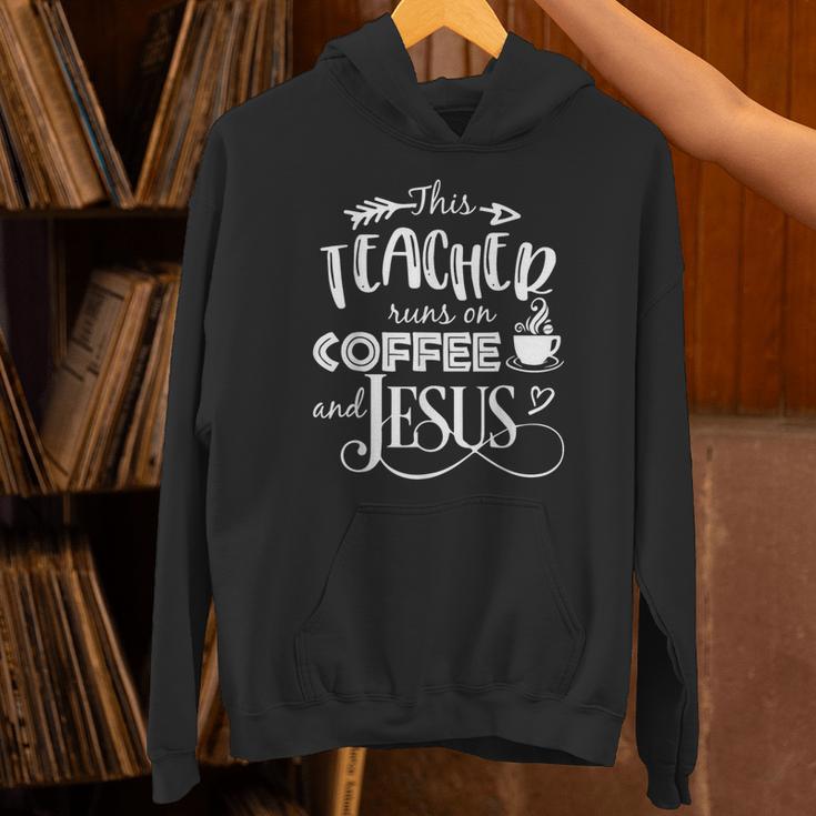 This Teacher Runs On Coffee And Jesus T Shirt Christian Tees Unisex Hoodie, gift for family, gift for coworker This Teacher Runs On Coffee And Jesus T Shirt Christian Tees Unisex Hoodie, gift for family, gift for coworker