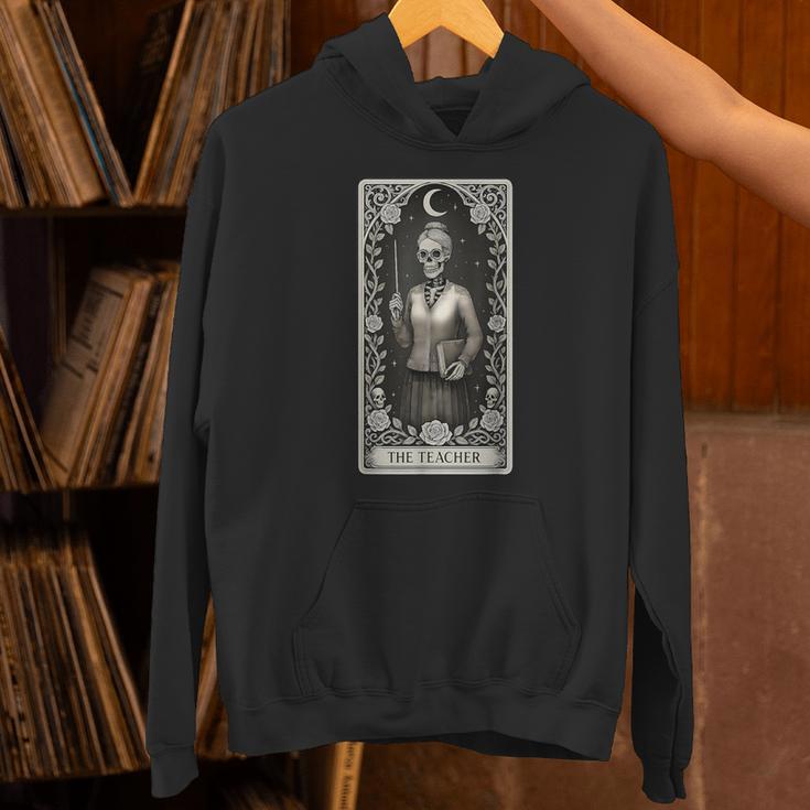 The Teacher Skeleton Tarot Card Unisex Hoodie, gift for family, gift for coworker