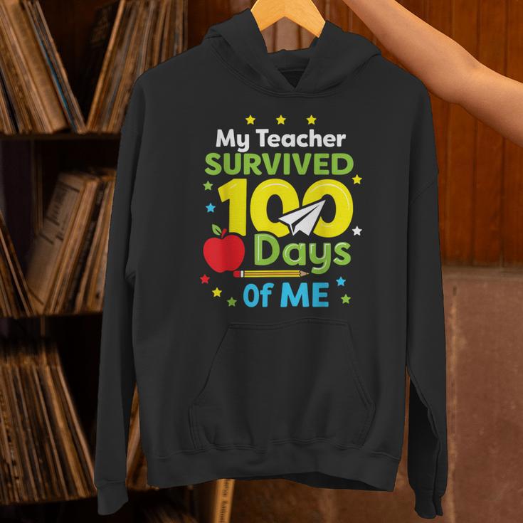 My Teacher Survived 100 Days Of Me Unisex Hoodie, gift for family, gift for coworker My Teacher Survived 100 Days Of Me Unisex Hoodie, gift for family, gift for coworker
