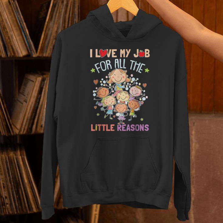 Teacher Teaching I Love My Job For All The Little Reasons Unisex Hoodie, gift for family, gift for coworker Teacher Teaching I Love My Job For All The Little Reasons Unisex Hoodie, gift for family, gift for coworker