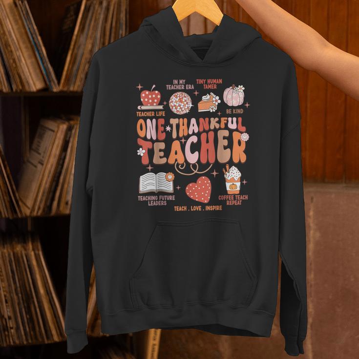 Teacher Thanksgiving Shirt Women One Thankful Teacher Fall Unisex Hoodie, gift for family, gift for coworker Teacher Thanksgiving Shirt Women One Thankful Teacher Fall Unisex Hoodie, gift for family, gift for coworker
