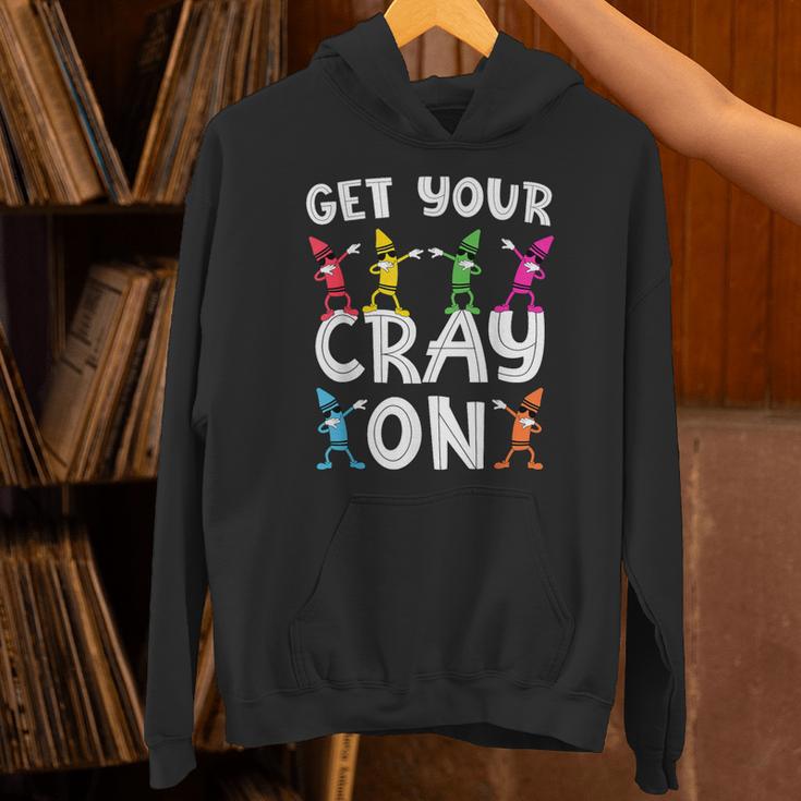 Teacher's Get Your Cray On Dabbing Crayons Unisex Hoodie, gift for family, gift for coworker Teacher's Get Your Cray On Dabbing Crayons Unisex Hoodie, gift for family, gift for coworker