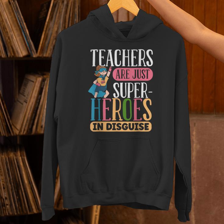 Teachers Are Just Superheroes In Disguise Back To School Unisex Hoodie, gift for family, gift for coworker Teachers Are Just Superheroes In Disguise Back To School Unisex Hoodie, gift for family, gift for coworker