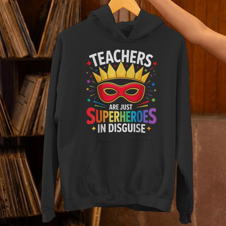 Teachers Are Just Superheroes In Disguise Fun Back To School Unisex Hoodie, gift for family, gift for coworker Teachers Are Just Superheroes In Disguise Fun Back To School Unisex Hoodie, gift for family, gift for coworker