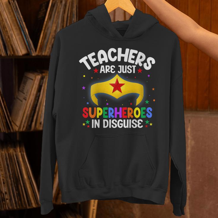 Teachers Are Just Superheroes In Disguise School Women Men Unisex Hoodie, gift for family, gift for coworker