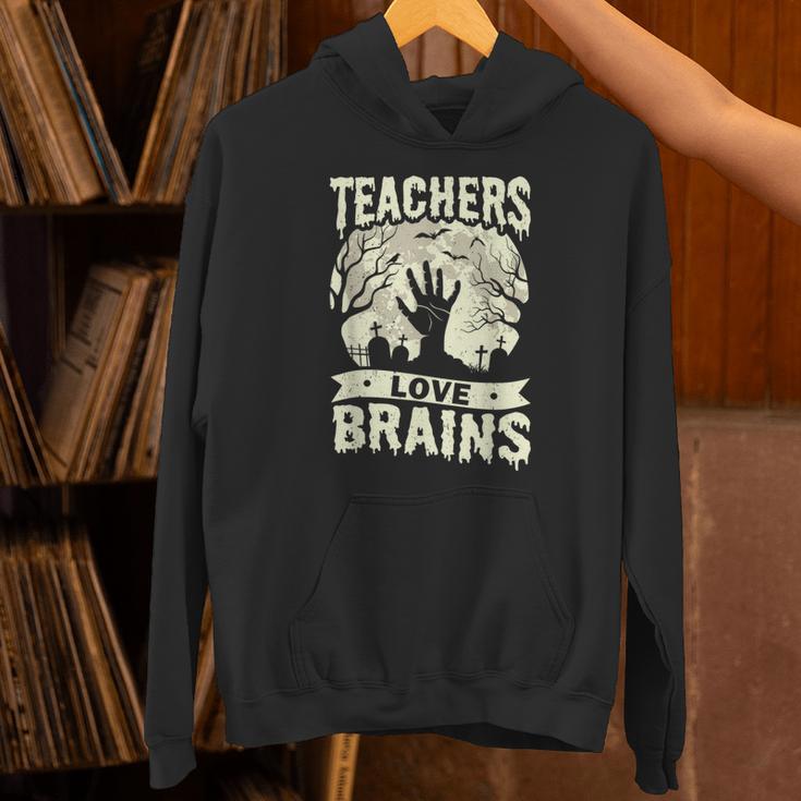 Teachers Love Brains Halloween Costume Boo Trick Teach Unisex Hoodie, gift for family, gift for coworker Teachers Love Brains Halloween Costume Boo Trick Teach Unisex Hoodie, gift for family, gift for coworker