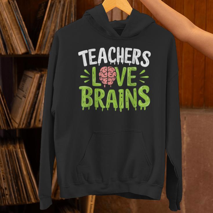 Teachers Love Brains Halloween Teacher Zombie Unisex Hoodie, gift for family, gift for coworker Teachers Love Brains Halloween Teacher Zombie Unisex Hoodie, gift for family, gift for coworker