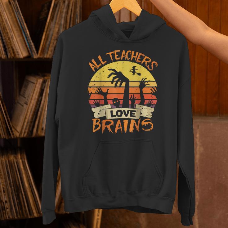 All Teachers Love Brains Shirt Halloween Teachers Unisex Hoodie, gift for family, gift for coworker All Teachers Love Brains Shirt Halloween Teachers Unisex Hoodie, gift for family, gift for coworker
