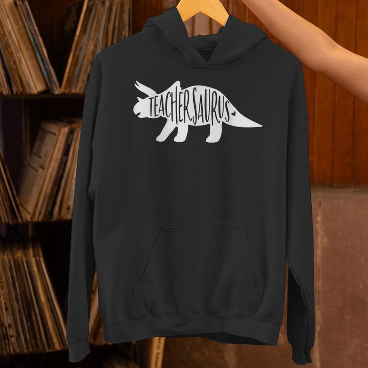 Teachersaurus Like A Normal Teacher Awesome Dinosaur Teacher Men Women Girls Kids Unisex Hoodie, gift for family, gift for coworker