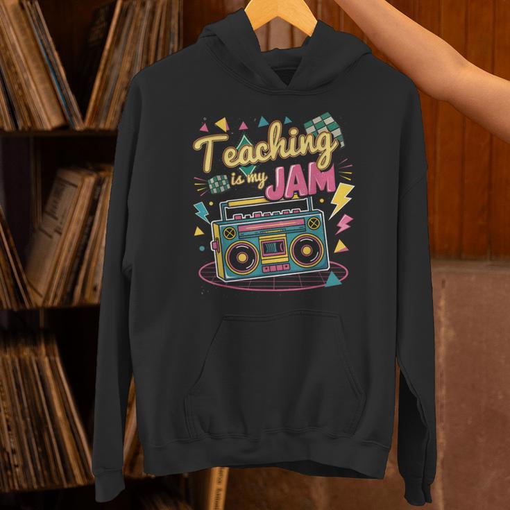 Teaching Is My Jam Groovy Retro Teacher Back To School Unisex Hoodie, Groovy Teacher Hoodies, gift for family, gift for coworker Teaching Is My Jam Groovy Retro Teacher Back To School Unisex Hoodie, Groovy Teacher Hoodies, gift for family, gift for coworker