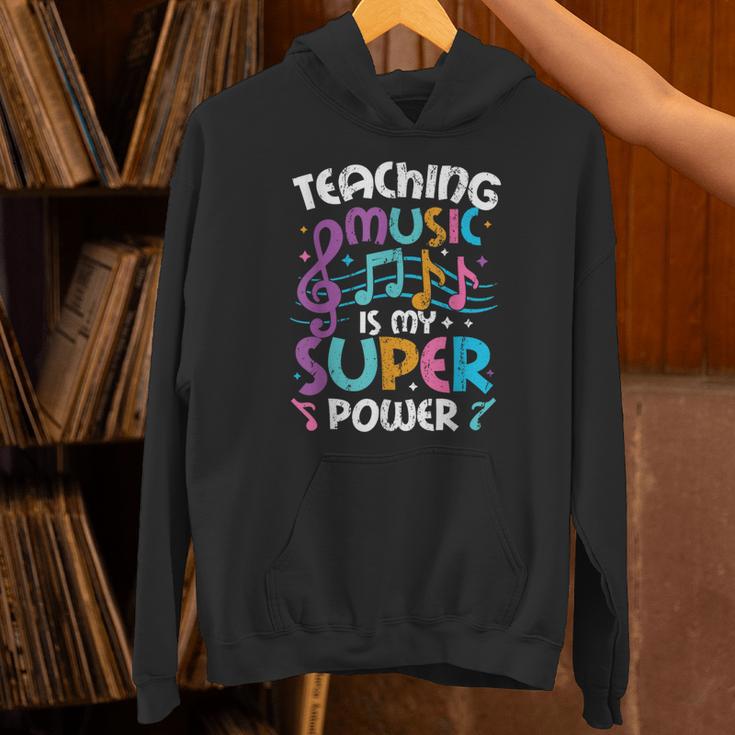 Teaching Music Is My Superpower Music Teacher For Men Women Kids Unisex Hoodie, gift for family, gift for coworker