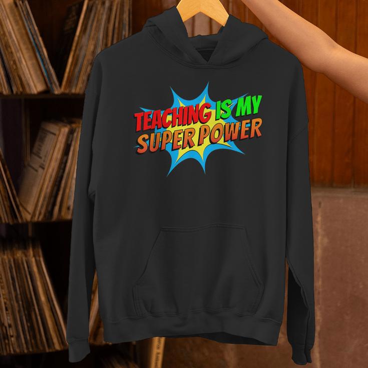Teaching Is My Superpower Comic Back To School Teacher Unisex Hoodie, gift for family, gift for coworker Teaching Is My Superpower Comic Back To School Teacher Unisex Hoodie, gift for family, gift for coworker