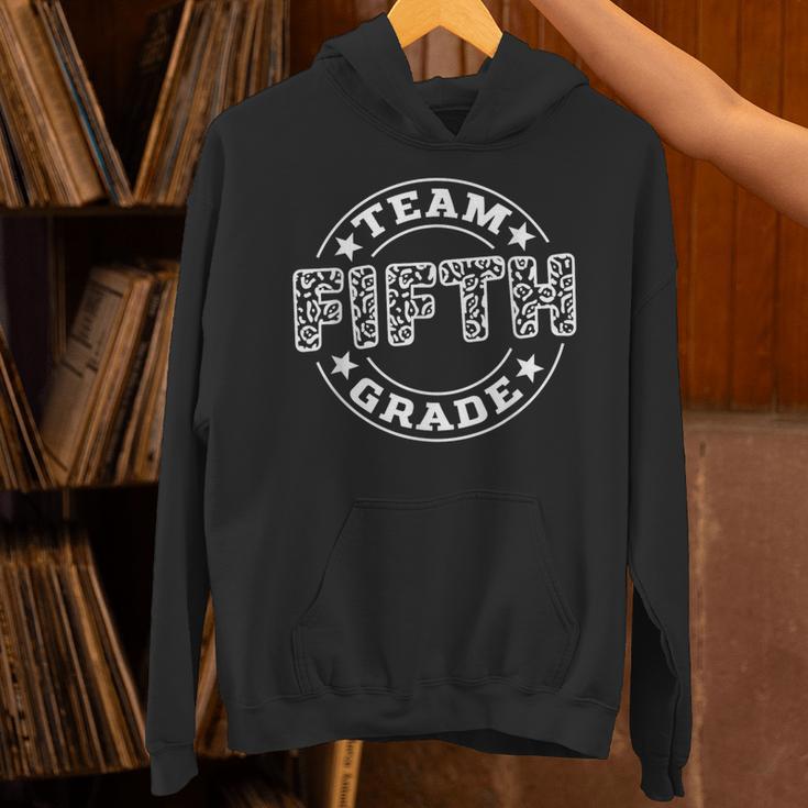 Team Fifth Grade Teacher Student Squad Team 5th Grade School Unisex Hoodie, gift for family, gift for coworker