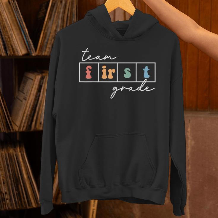 Team First Grade Back To School 1st Grade Teacher Kids Cute Unisex Hoodie, First Grade Teacher Hoodies, gift for family, gift for coworker Team First Grade Back To School 1st Grade Teacher Kids Cute Unisex Hoodie, First Grade Teacher Hoodies, gift for family, gift for coworker