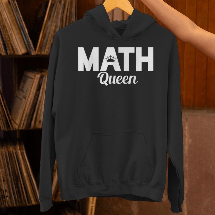 TeeArt Math Mathematics Queen Math Teacher Unisex Hoodie, gift for family, gift for coworker