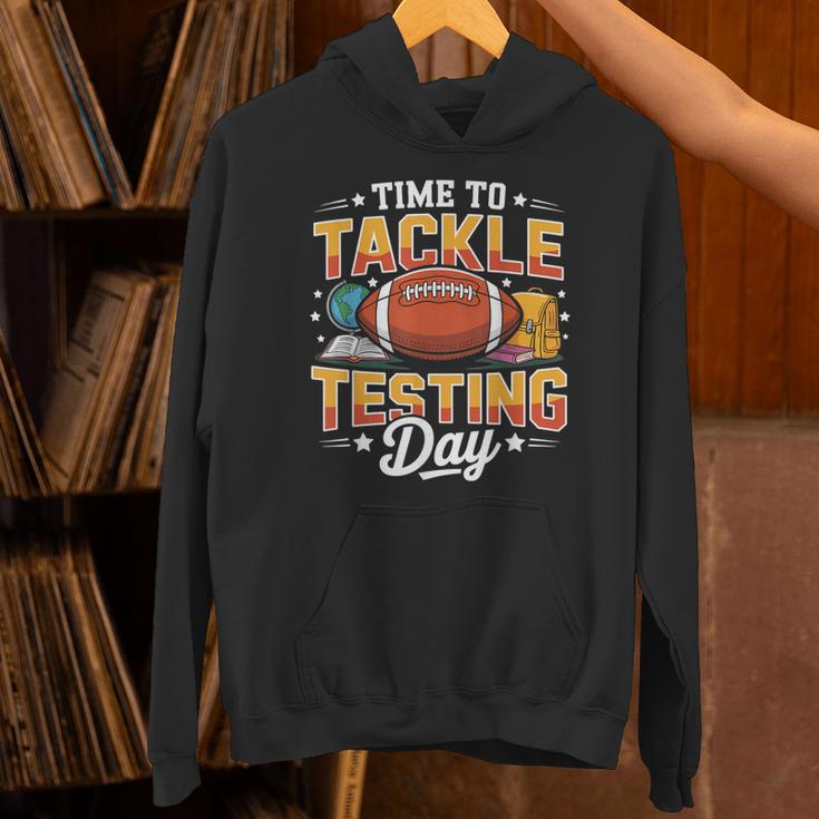 Test Day State Football Tackle Testing Day Sports Teacher Unisex Hoodie, gift for family, gift for coworker