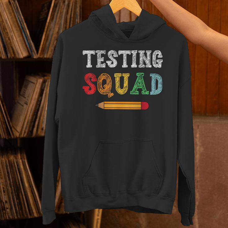 Testing Squad Costume Test Day Teacher Student School Unisex Hoodie, gift for family, gift for coworker Testing Squad Costume Test Day Teacher Student School Unisex Hoodie, gift for family, gift for coworker