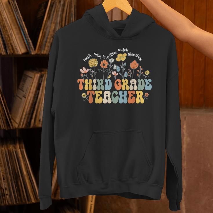 Third 3rd Grade Teacher Appreciation Teaching Wildflowers Unisex Hoodie, gift for family, gift for coworker Third 3rd Grade Teacher Appreciation Teaching Wildflowers Unisex Hoodie, gift for family, gift for coworker