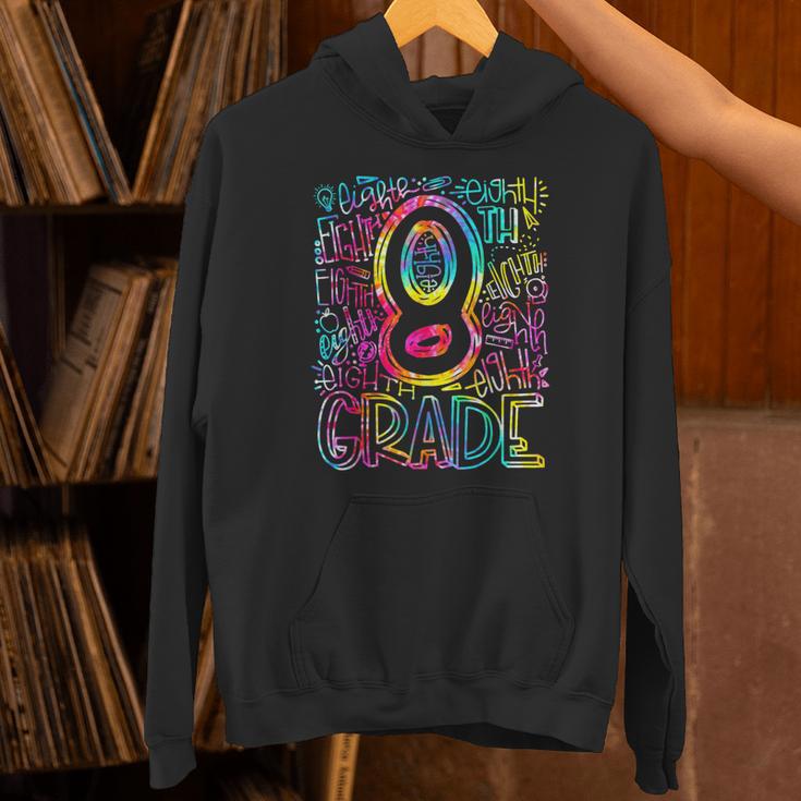 Tie Dye 8th Grade Typography Team Eighth Grade Teacher Unisex Hoodie, gift for family, gift for coworker Tie Dye 8th Grade Typography Team Eighth Grade Teacher Unisex Hoodie, gift for family, gift for coworker