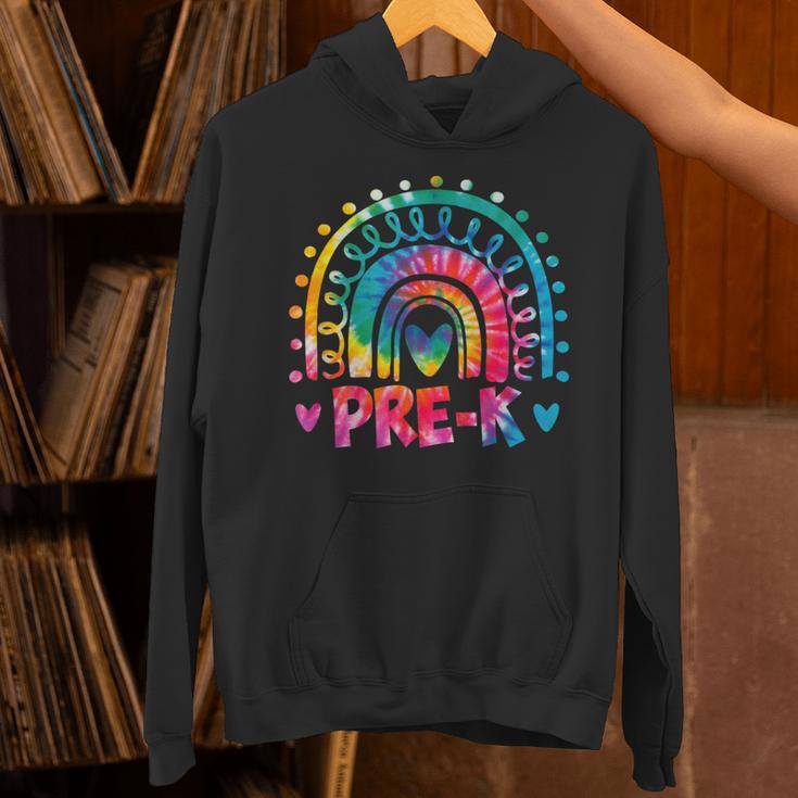 Tie Dye Prek Teacher Rainbow Preschool Back To School Girl Unisex Hoodie, gift for family, gift for coworker Tie Dye Prek Teacher Rainbow Preschool Back To School Girl Unisex Hoodie, gift for family, gift for coworker