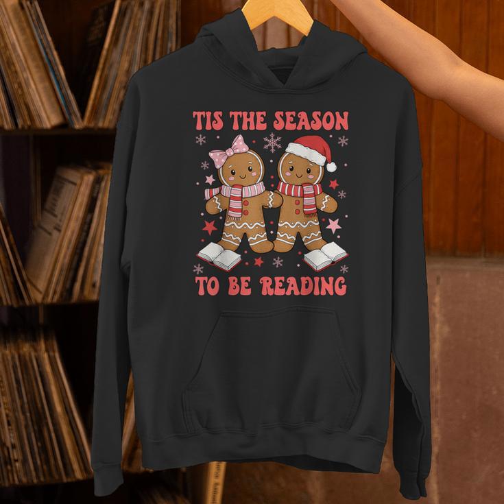 Tis The Season Reading Christmas Shirt Book Lovers Teacher Unisex Hoodie, gift for family, gift for coworker