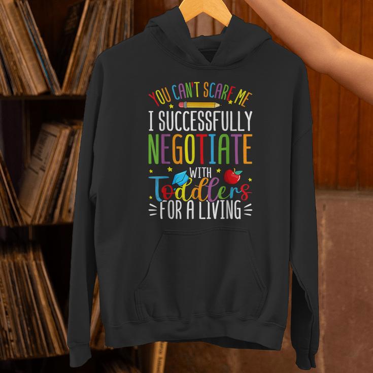 Toddler Negotiator Preschool Teacher Humor Babysitters Unisex Hoodie, gift for family, gift for coworker