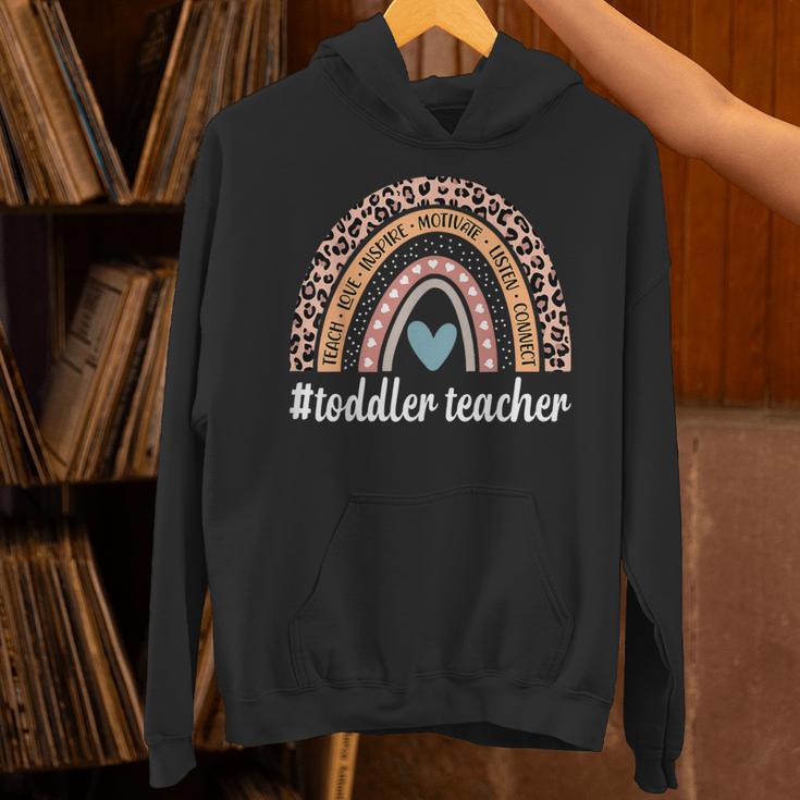 Toddler Teacher Rainbow Leopard Infant Teacher Men Women Unisex Hoodie, gift for family, gift for coworker