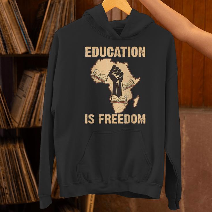 History Education Is Freedom African Map Black Teacher Unisex Hoodie, History Teacher Hoodies, gift for family, gift for coworker