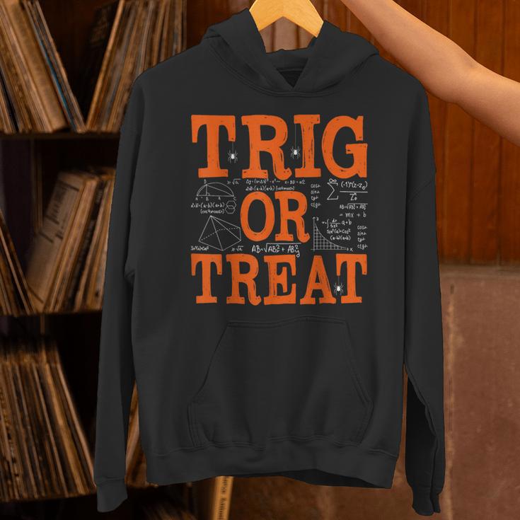 Trig Or Treat Trigonometry Math Teacher Halloween Unisex Hoodie, gift for family, gift for coworker Trig Or Treat Trigonometry Math Teacher Halloween Unisex Hoodie, gift for family, gift for coworker