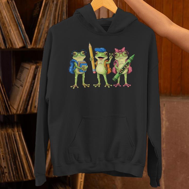 Trio Cute Frogs Welcome Back To School Teachers Girls Boys Unisex Hoodie, gift for family, gift for coworker Trio Cute Frogs Welcome Back To School Teachers Girls Boys Unisex Hoodie, gift for family, gift for coworker