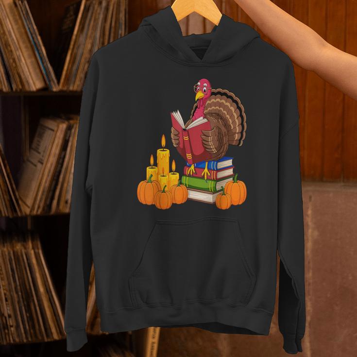 Turkey Reading Books Fall Thanksgiving Teacher Book Unisex Hoodie, gift for family, gift for coworker Turkey Reading Books Fall Thanksgiving Teacher Book Unisex Hoodie, gift for family, gift for coworker
