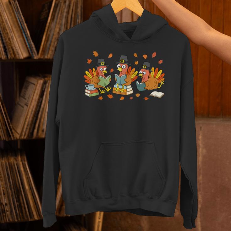 Turkey Reading Books Fall Thanksgiving Teacher Student Unisex Hoodie, gift for family, gift for coworker Turkey Reading Books Fall Thanksgiving Teacher Student Unisex Hoodie, gift for family, gift for coworker