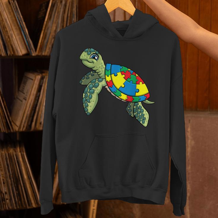 Turtle Puzzle Pieces For Autism Awareness Kids Women Teacher Unisex Hoodie, gift for family, gift for coworker Turtle Puzzle Pieces For Autism Awareness Kids Women Teacher Unisex Hoodie, gift for family, gift for coworker