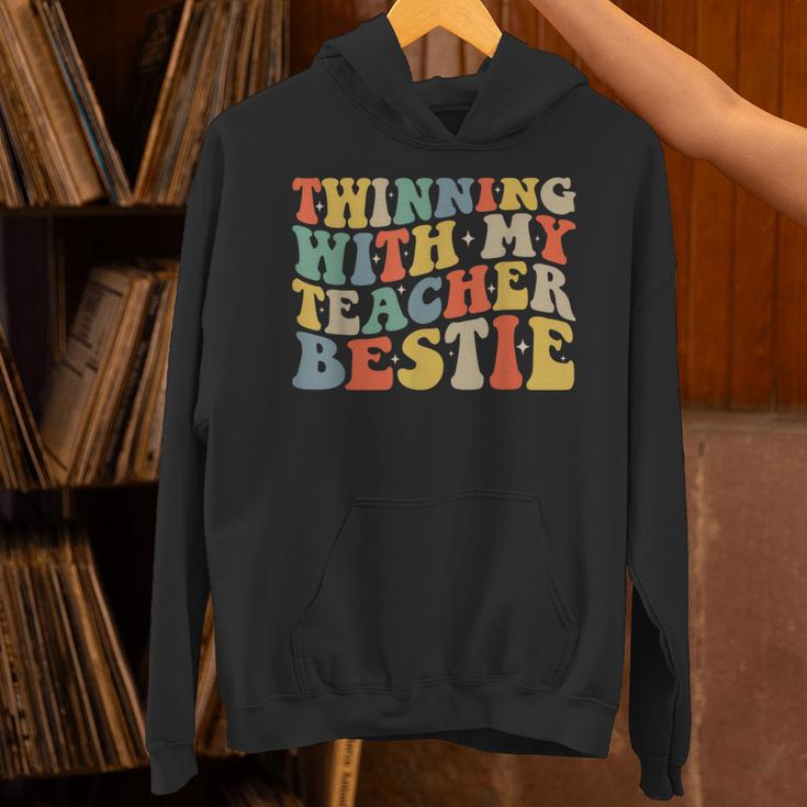 Twin Day Friends Teacher Twinning With My Bestie Matching Unisex Hoodie, gift for family, gift for coworker Twin Day Friends Teacher Twinning With My Bestie Matching Unisex Hoodie, gift for family, gift for coworker